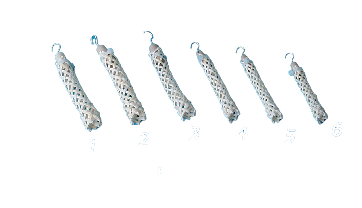 27810-02:Fingerhülsen aus Bast, natürliche Fingerschutzkappen