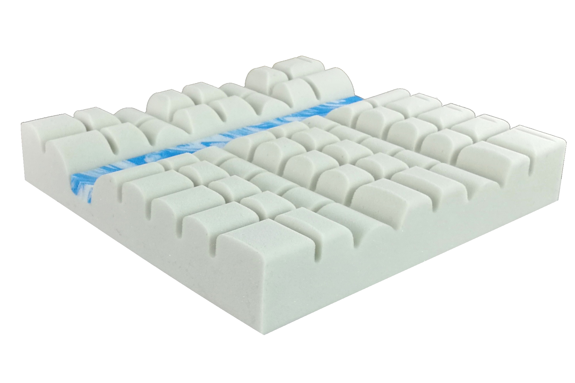 Sitzkissen Cube Gel, Sitzauflage aus Gel mit Würfelstruktur