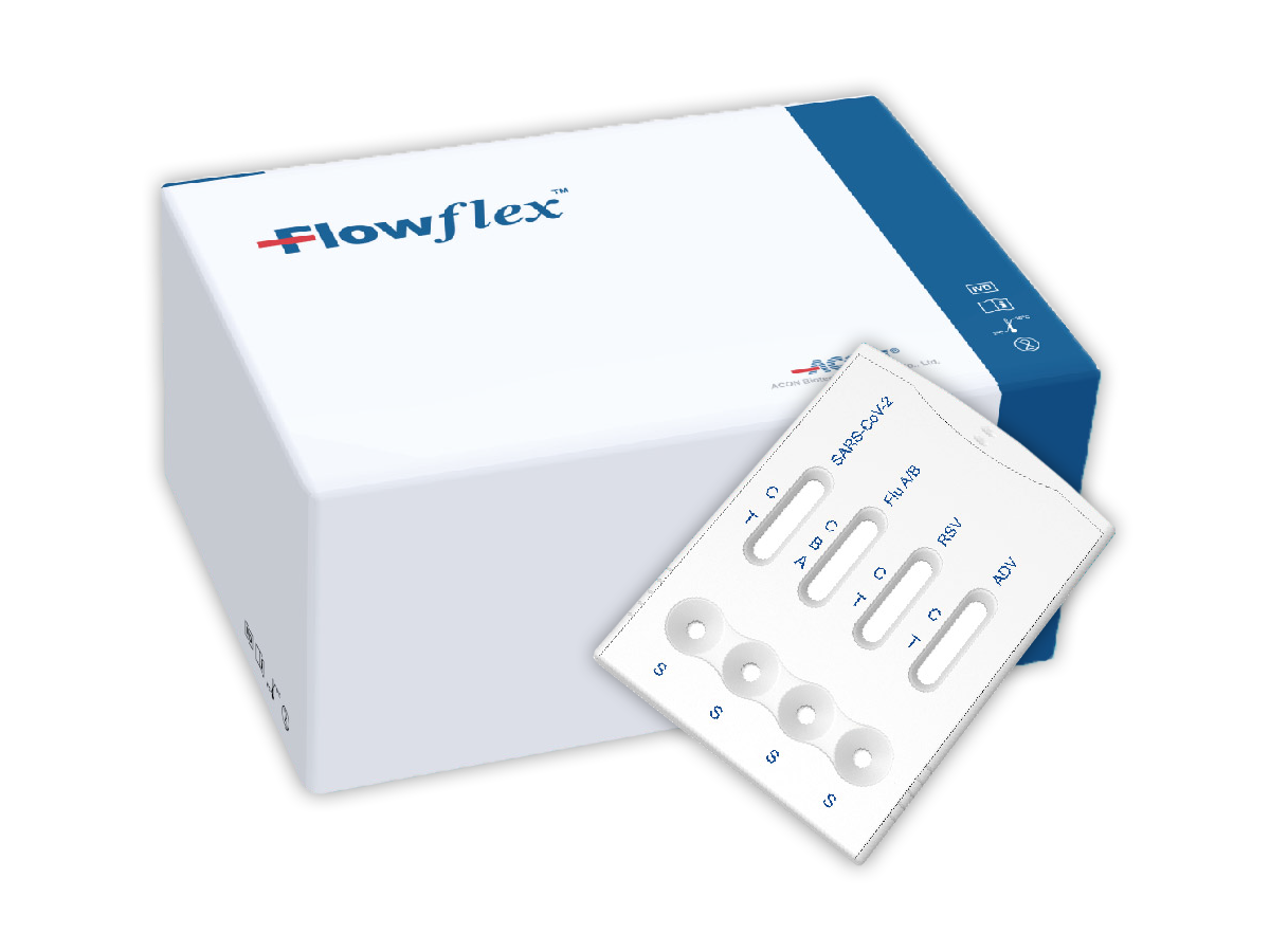 FLOWFLEX SARS-CoV-2 & Flu A-B & RSV & Adneovirus Antigen Combo Rapid ...
