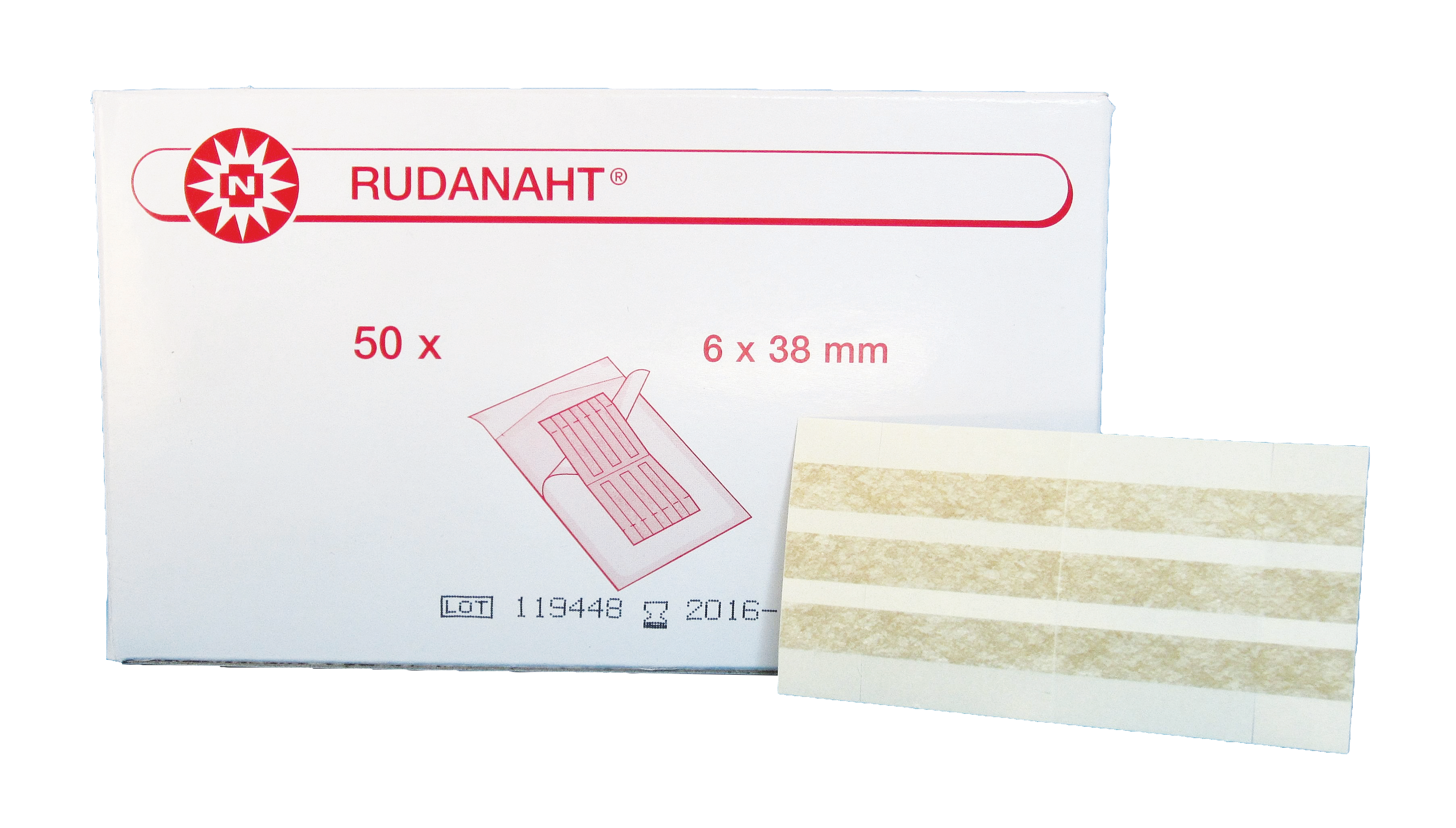 Rudanaht, Wundnahtstreifen
