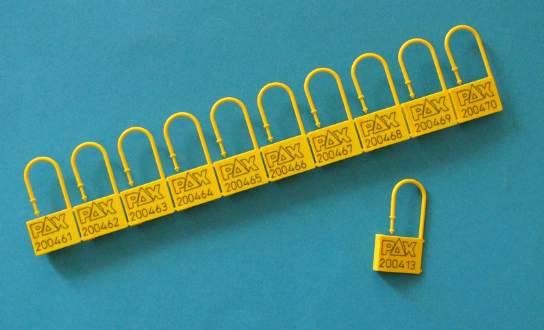 Sicherheitsplombe, Schloss für Verbandkasten