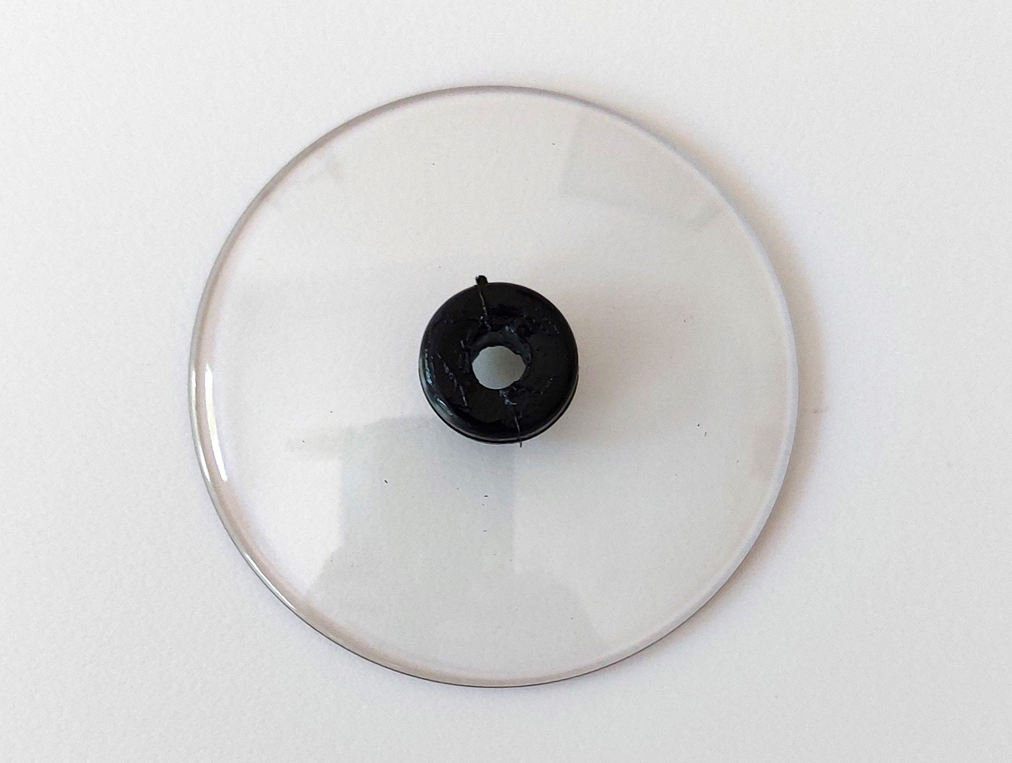 Spritzschuzteller, Abdeckscheibe