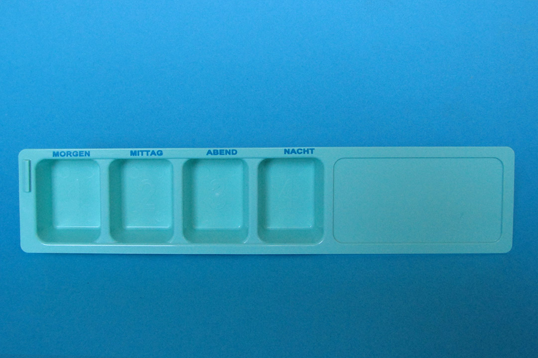 Medikamenten Dispenser, Tablettendispenser, Medikamentenbehälter