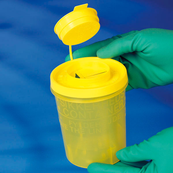 Kanülenabwurfbehälter, Sicherheitsbehälter, Sicherheitsbox für Kanülen