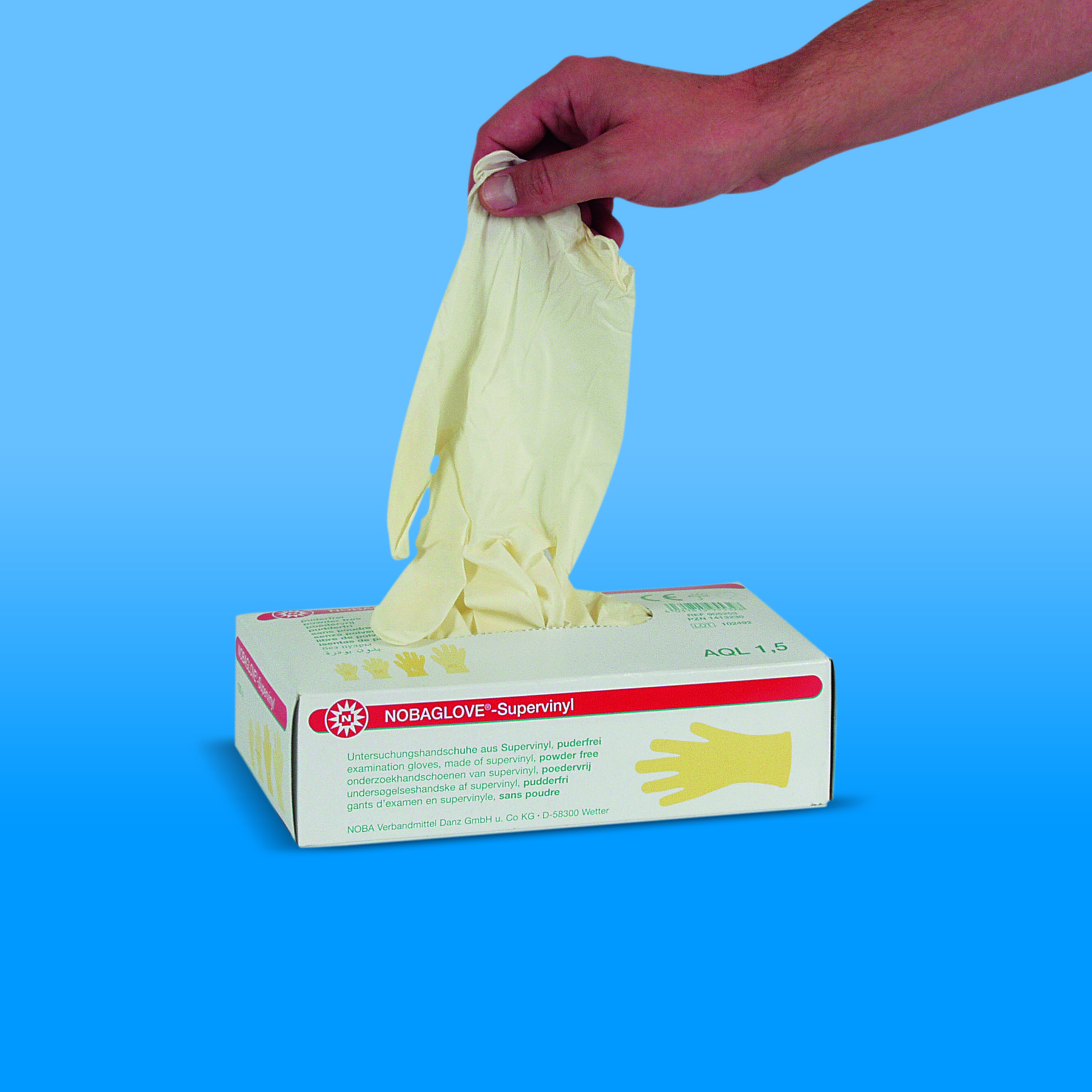 905252:NOBAGLOVE® Untersuchungshandschuhe Softvinyl, Einmalhandschuh, Hygienehandschuh
