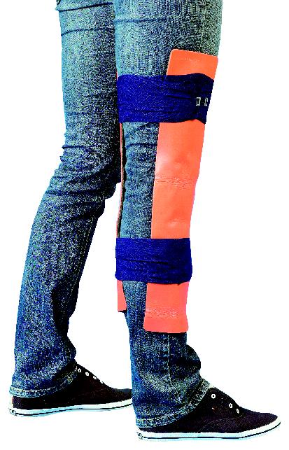 N50253:Lifeguard E-Bone Splint - Standard, Farbe: grau-orange N50253:Lifeguard E-Bone Splint - Standard, Farbe: grau-orange