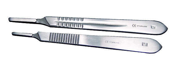 I10603:Skalpellgriff Edelstahl, Skalpellstiel, Klingenhalter, Griffstück