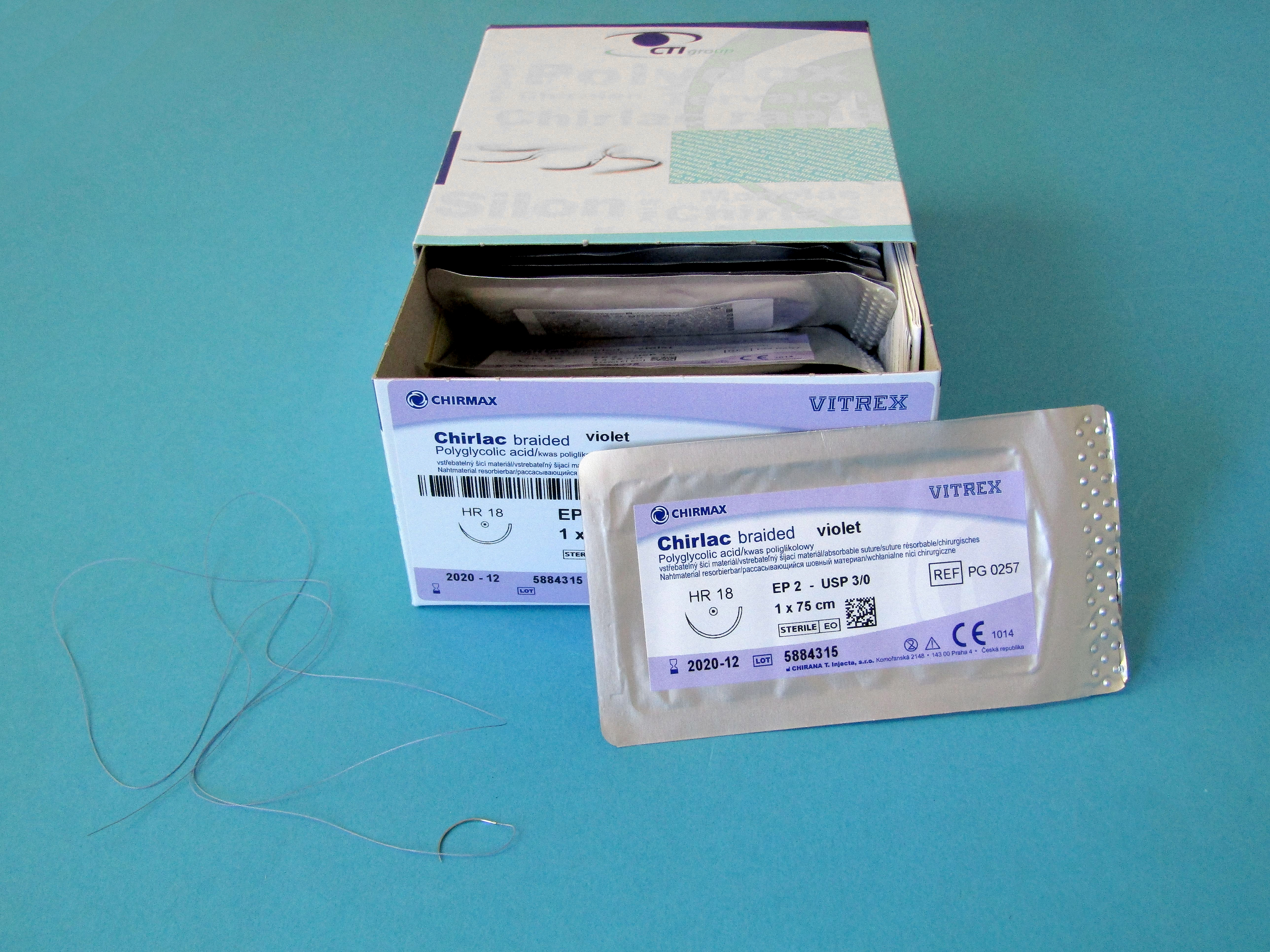 CHIRLAC mittelfristig resorbierbares, synthetisches, multifiles Nahtmaterial