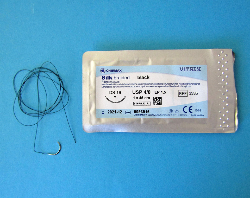 V3343:SILK Nahtmaterial, Suturmaterial