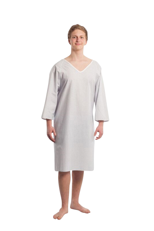 Pflegehemd für Damen und Herren, Patientenhemd