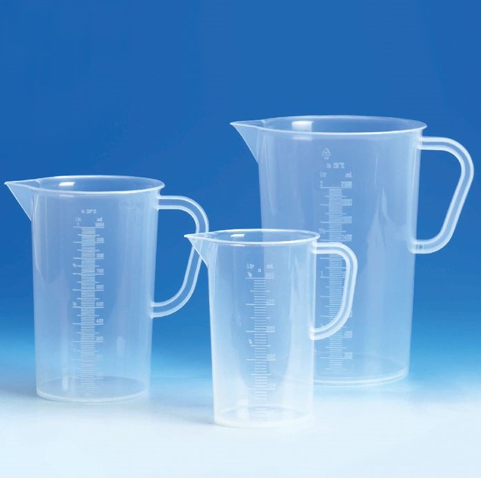 Messbecher, PP, erhabene Skala, 1000 ml, Messgefäß, Messkanne
