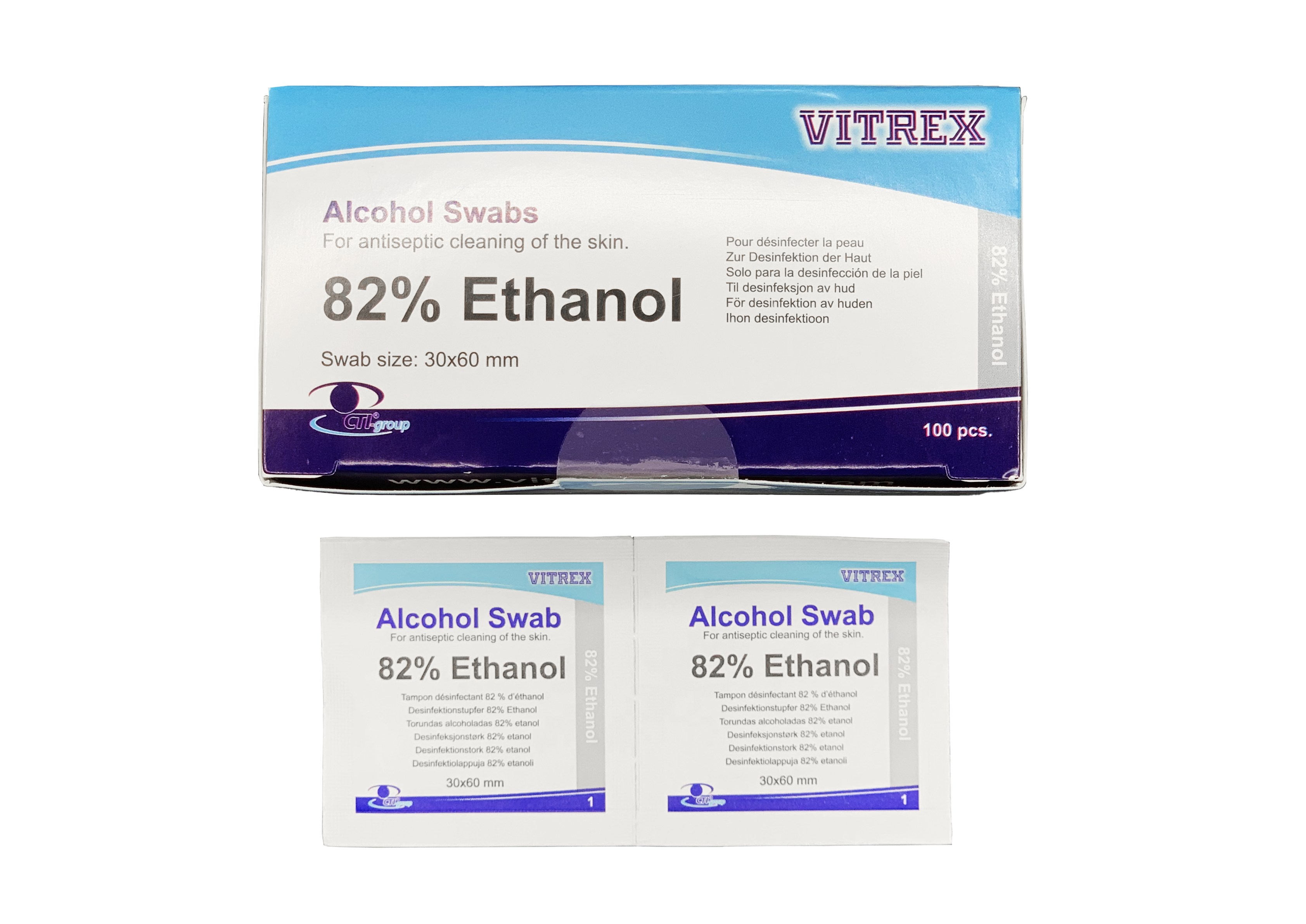 Alkoholtupfer,  Desinfektionstupfer, Injektion