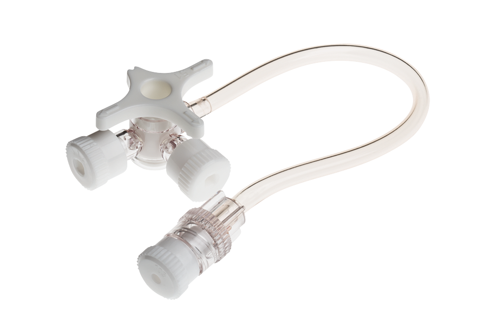 394995:BD CONNECTA™ 3-Wege-Hähne mit Verlängerungsschlauch, Dreiwegehahn