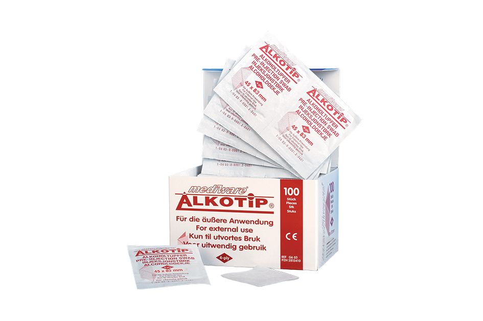 G603:Alkoholtupfer, Desinfektionstupfer, Tupfer, Hautflächenreinigung