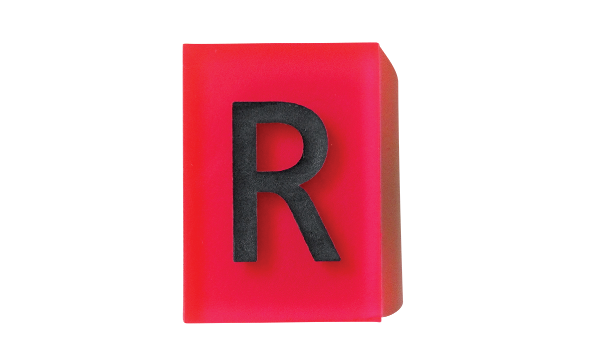 CA7216:Röntgen-Bleibuchstaben, Markierungsbuchstaben