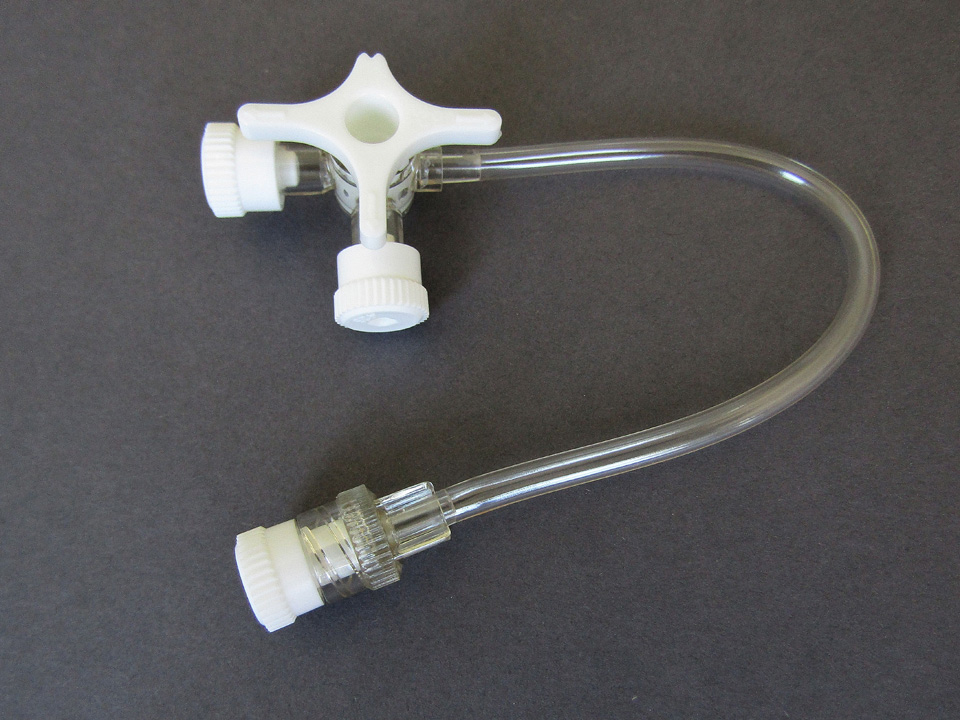 394997:BD CONNECTA™ 3-Wege-Hähne mit Verlängerungsschlauch, Dreiwegehahn