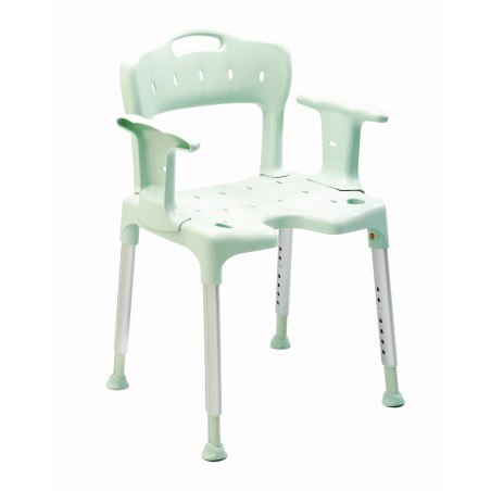 81701730:Swift Duschstuhl mit Arm- und Rückenlehne, Duschsitz, Duschhocker, Pflegestuhl für die Dusche