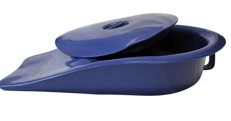 30043B:Bettpfanne, Stechbecken aus Kunststoff, Krankenpfanne, Toilettenpfanne