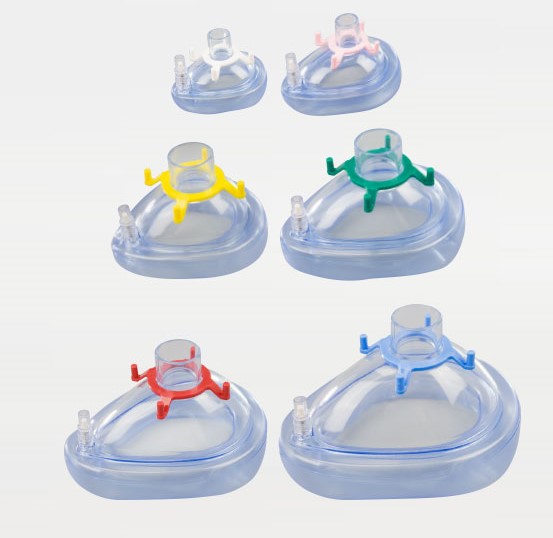 HBM060V:AERObag PVC-Beatmungsmaske – Einweg, Vollsilikon Maske