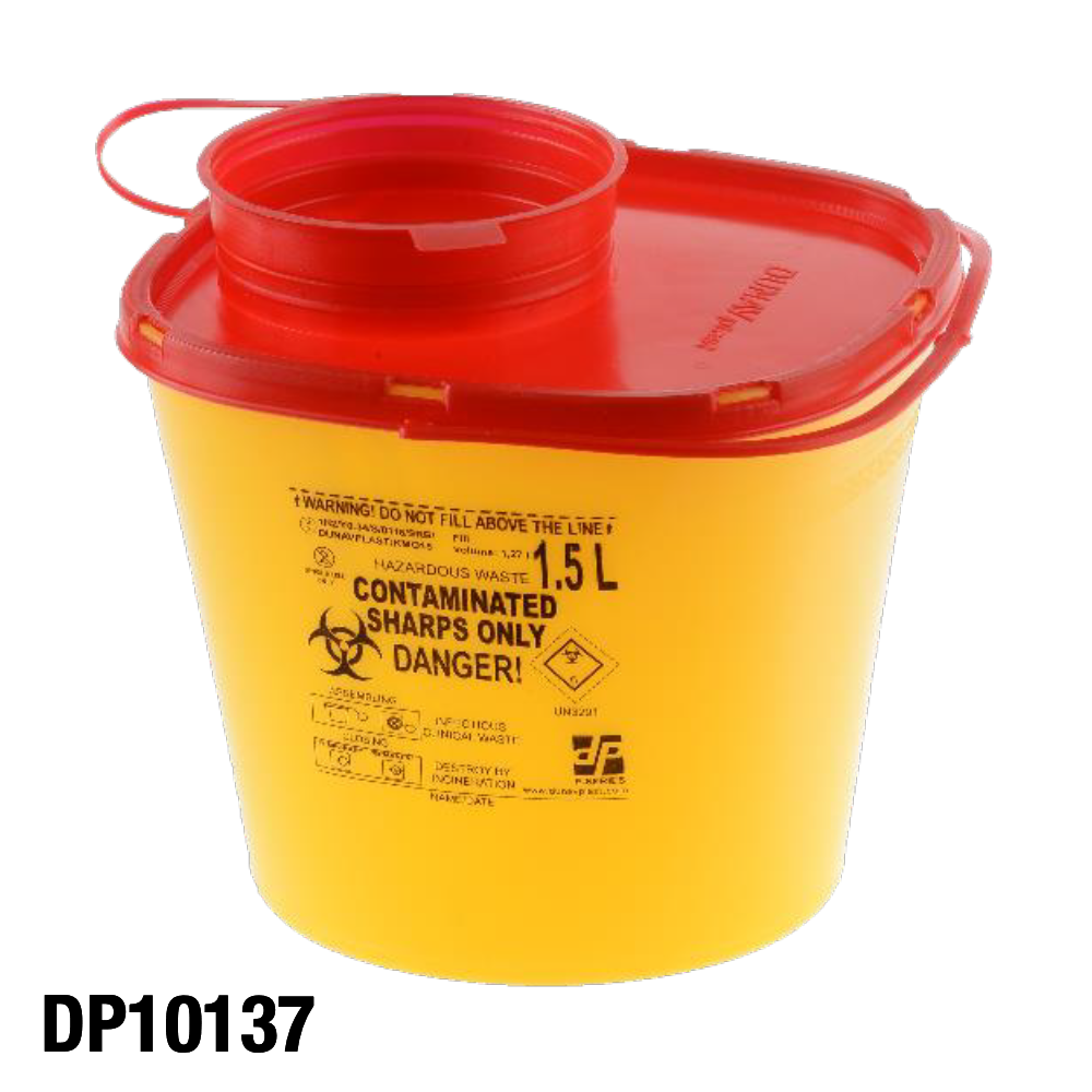 DP10137:Kanülenabwurfbehälter, Sicherheitsbehälter, Sicherheitsbox für Kanülen, Sharp Guard Container