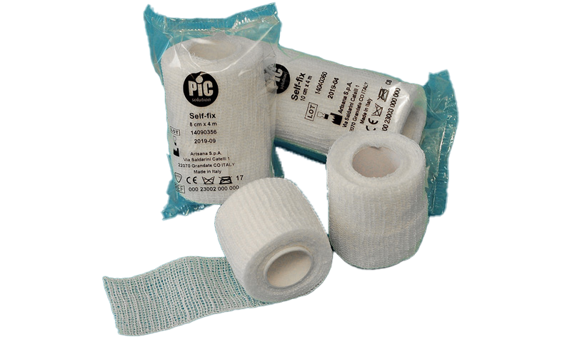 0456:Self-Fix krepp Haftbinde, Fixierbinde, elastische Binde, Fixierrolle