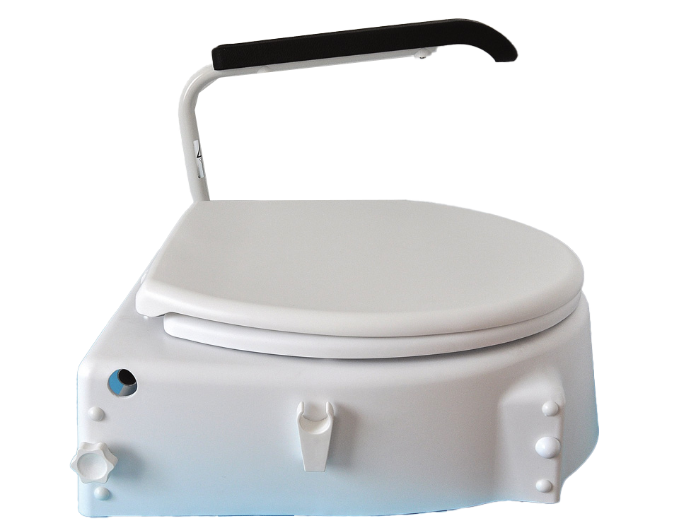 Toilettsitzerhöhung mit Armlehnen, Erhöhung für Toiletten
