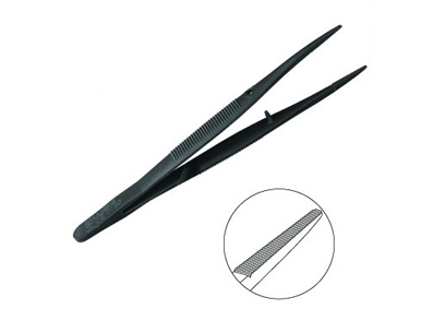 4891518:Einmalpinzette Feilchenfeld steril, Einweg Instrument steril Kunststoff