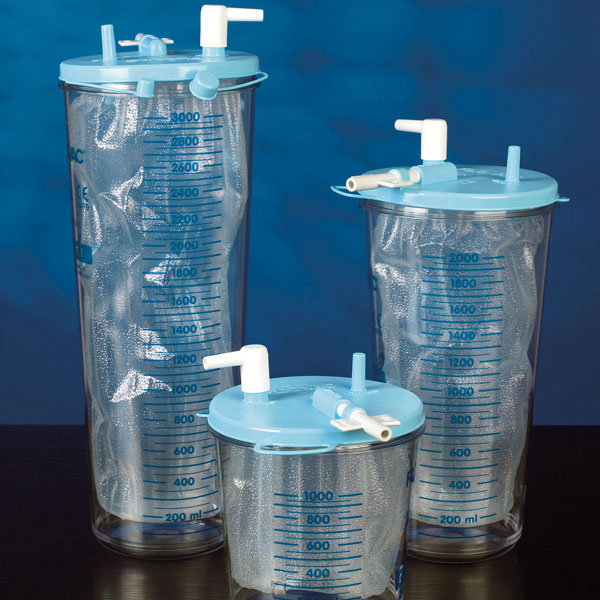 Absaugbeutel mit Deckel, 2 l - Container für Absaugbeutel