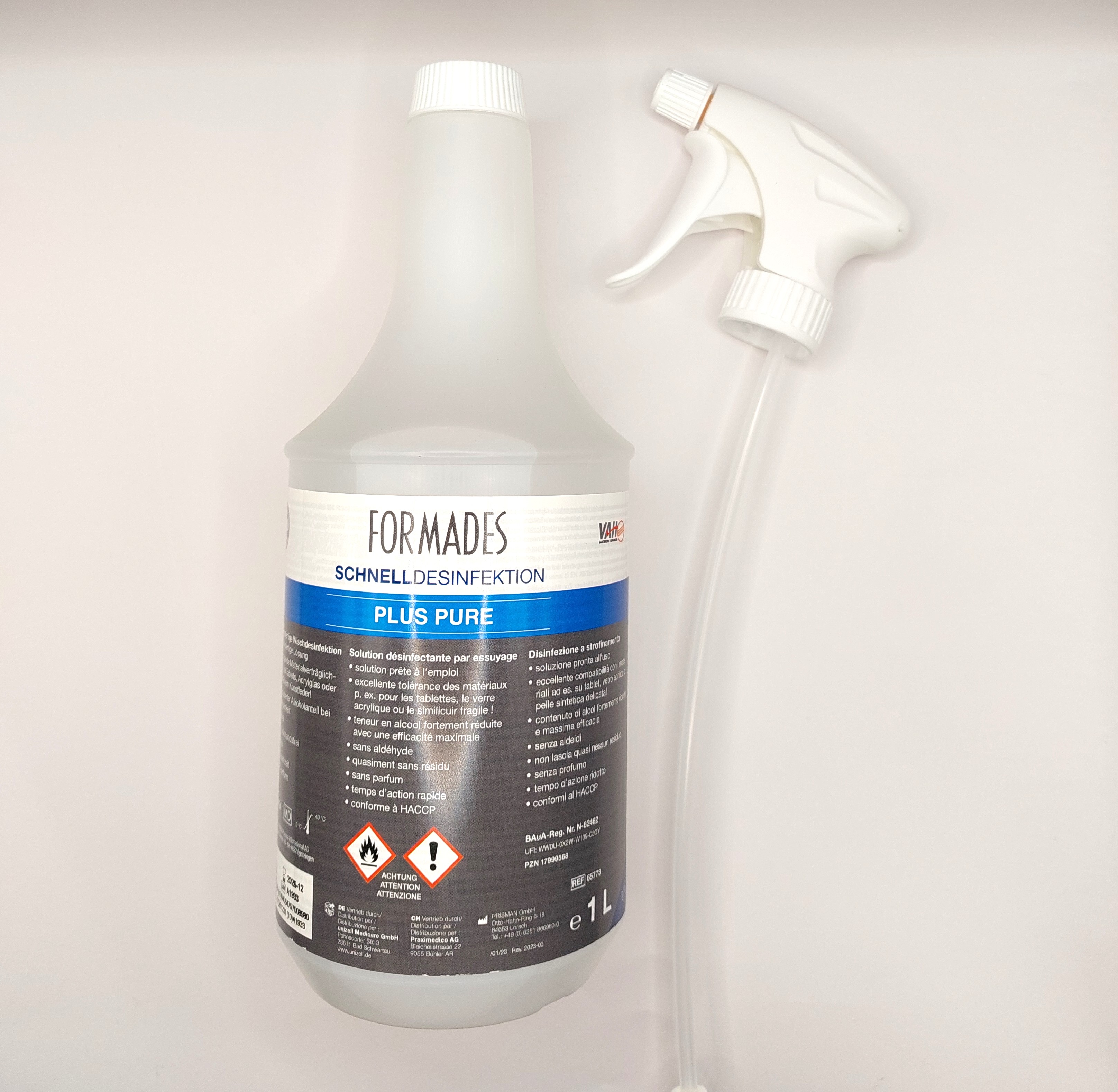 FORMADES Plus pure, Schnelldesinfektion, Flächendesinfektion, Desinfektion